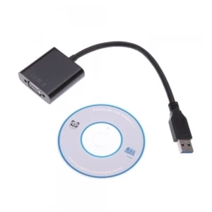 Cable conversor USB 3.0 a VGA para monitor 1080p - satkit