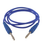 Cable de prueba banana macho a macho 4mm azul 14AWG de silicona Amass
