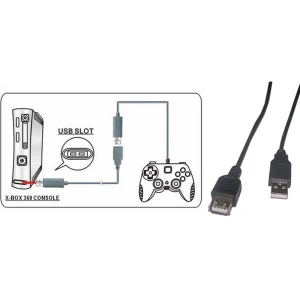 Cable extensión mando Xbox 360 para prolongar la conexión de tu mando