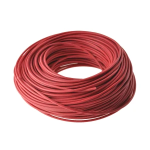 Cable flexible silicona 12AWG resistente hasta 200º y 600V en color rojo