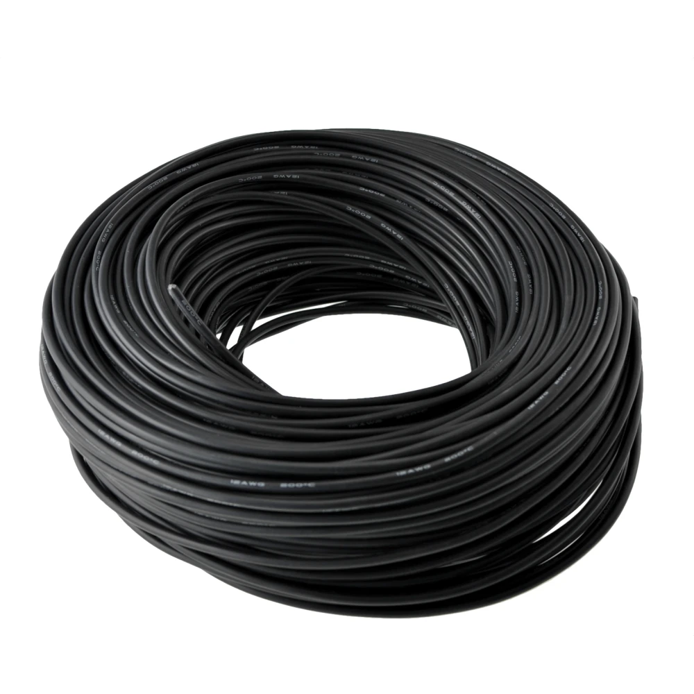 Cable flexible silicona 12AWG resistente hasta 200º y 600V para uso profesional