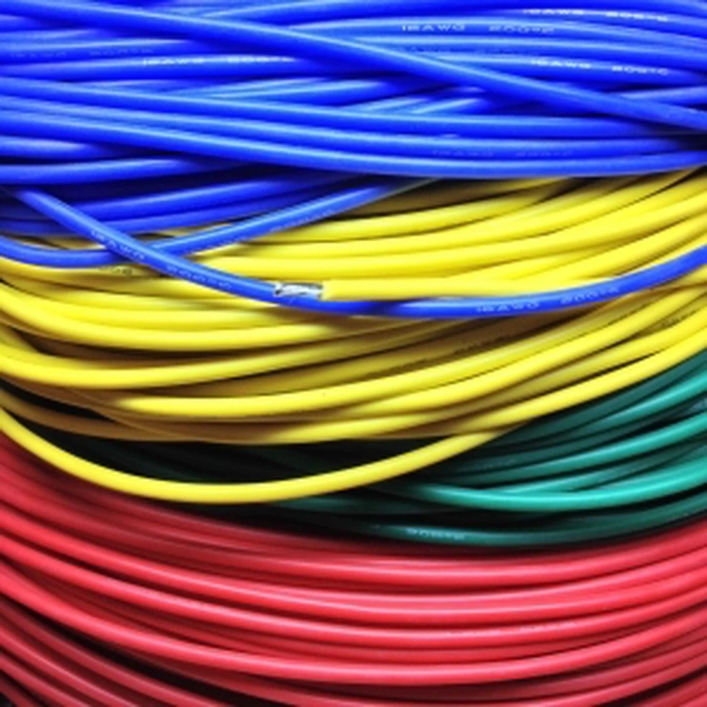 Cable flexible silicona 16AWG rojo resistente hasta 200º y 3kV para pruebas eléctricas