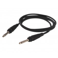 Tl136 Banana Male To Male 4mm 14awg Black Silicone Test Leads