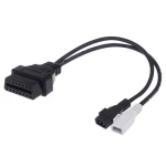 Cable OBD2 2x2 a 16 Pin compatible con VW Audi Seat Skoda VAG Adaptador