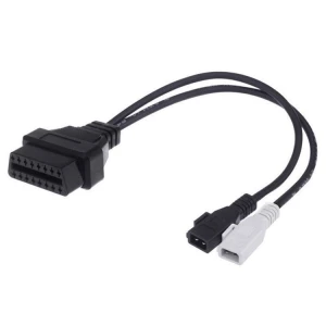 Cable OBD2 2x2 a 16 Pin compatible con VW Audi Seat Skoda VAG Adaptador