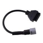 Cable OBD2 6 pin a 16 pin para moto Suzuki compatible con adaptador diagnóstico