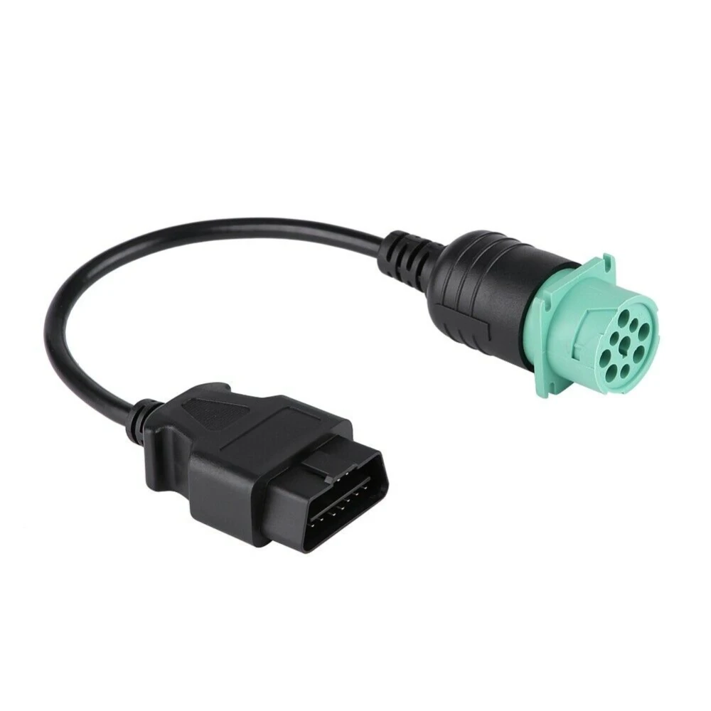 Cable OBD2 9 Pin a 16 Pin para Camión Cummins - Adaptador Diagnóstico Profesional