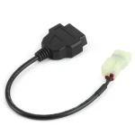 Cable diagnóstico para moto Honda conectado a scanner OBDII