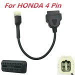 Cable OBD2 a 4 Pin para Moto Honda - Adaptador Diagnóstico de Alta Calidad
