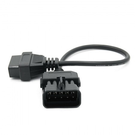 10Pin OBD1 to 16Pin OBD2 Diagnostic Cable compatible with OPEL OBDII Adapter Connector