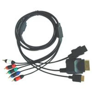 Cable por componentes 4 en 1 para PS2, PS3, Wii y Xbox 360 compatible y versátil