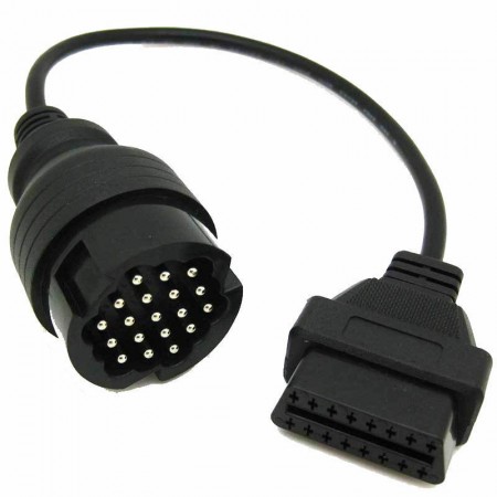 19 Pin auf 16 Pin OBD2 Diagnose Stecker Kabel Adapter kompatibel mit Porsche