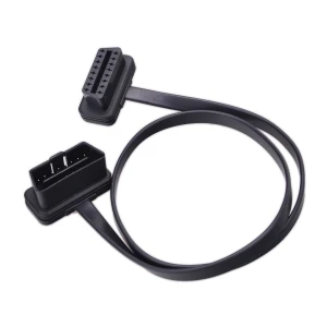 Cable prolongador OBD2 60cm con ángulo de 90 grados para conexión fácil