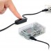 Câble avec Switch USB Connecteur A Micro USB B 1m Mâle Noir pour Raspberry Pi.