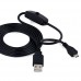 Cable with Switch USB Connector A Micro USB B 1m Male Black for Raspberry Pi.