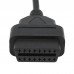 12Pin OBD1 a 16Pin OBD2 Cable Diagnostico compatible con Renault OBDII Adaptador Conector
