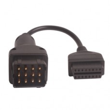 12pin Obd1 To 16pin Obd2 Diagnostic Cable Compatible With Renault Obdii Adapter Connector