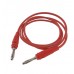 Cable de Prueba TL136 Banana Macho a Macho 4mm 14AWG de Silicona Color Rojo