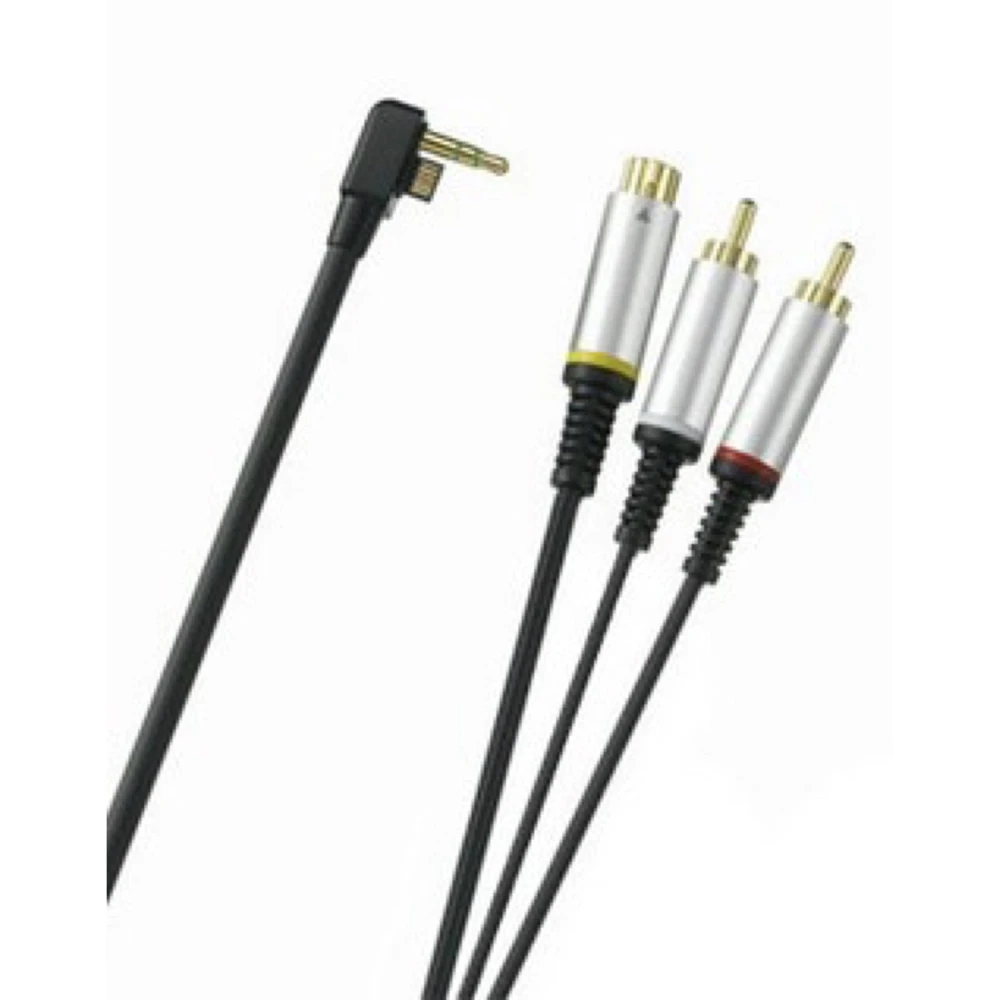 Cable S-Video PSP 2000 Slim con conectores dorados 24K para TV