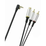 Cable S-Video PSP 2000 Slim con conectores dorados 24K para TV