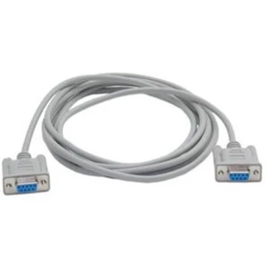 Cable Serie Null-Modem 9 Pines Hembra para Receptores Satélite Illusion, Galaxis y Kaon