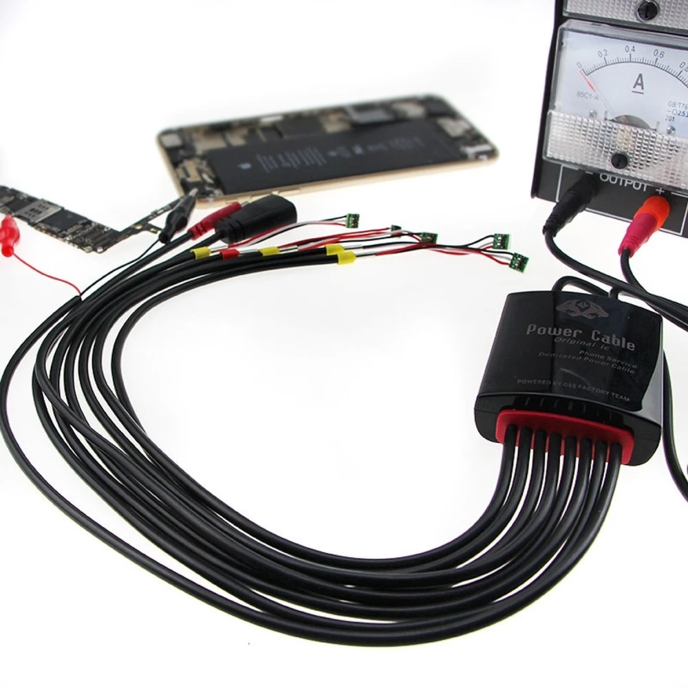 Cable servicio alimentacion especial con conectores bateria iPhone 7, 6S y Samsung