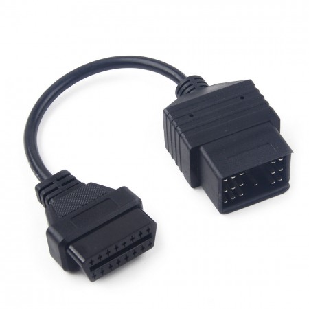 17Pin OBD1 a 16Pin OBD2 cable Diagnostico compatible con Toyota OBDII conector adaptador