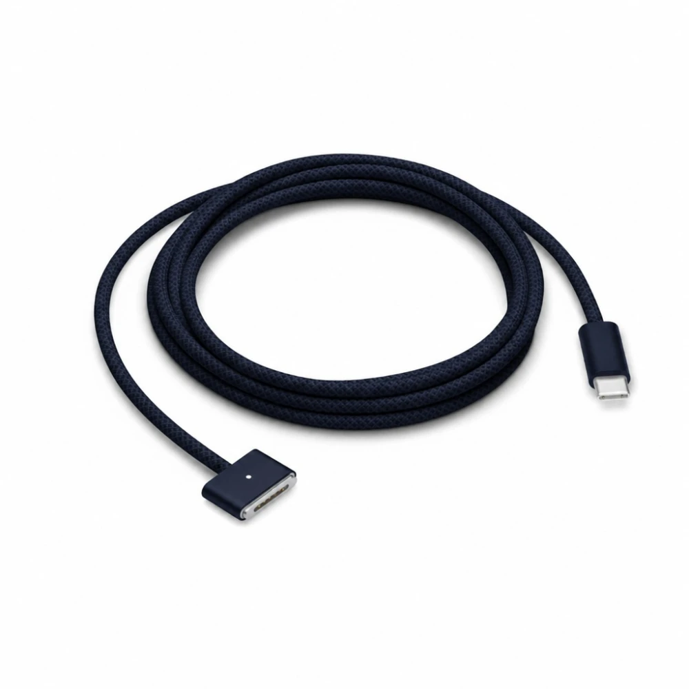 Cable USB-C a MagSafe 3 140W para MacBook Pro y Air - 2 m trenzado, Medianoche