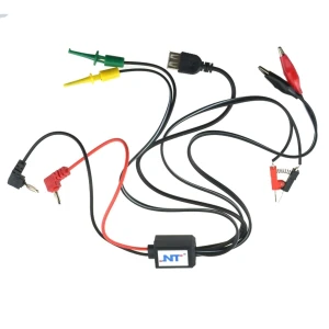 Cables fuente alimentacion regulable Excel con USB, pinzas cocodrilo y clips