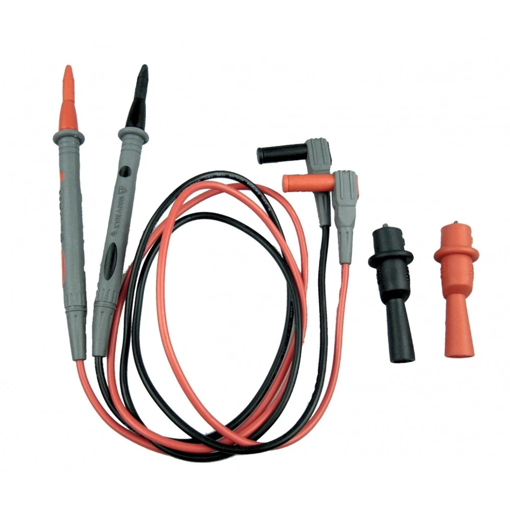 Cables multímetro con pinzas cocodrilo Amass para mediciones seguras y precisas