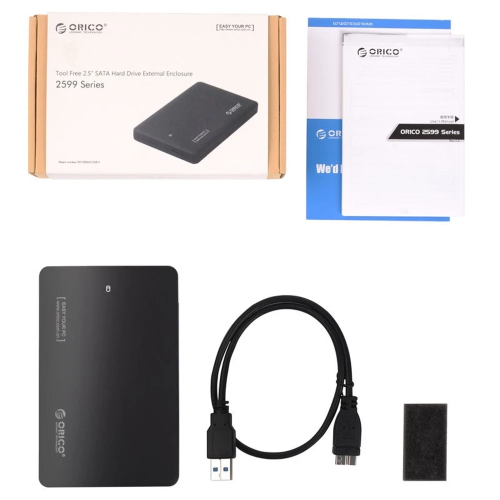Caja externa USB 3.0 para disco duro 2.5 compatible SATA Orico