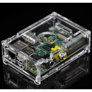 Caja Metacrilato para Raspberry Pi Transparente compatible con Modelos A y B