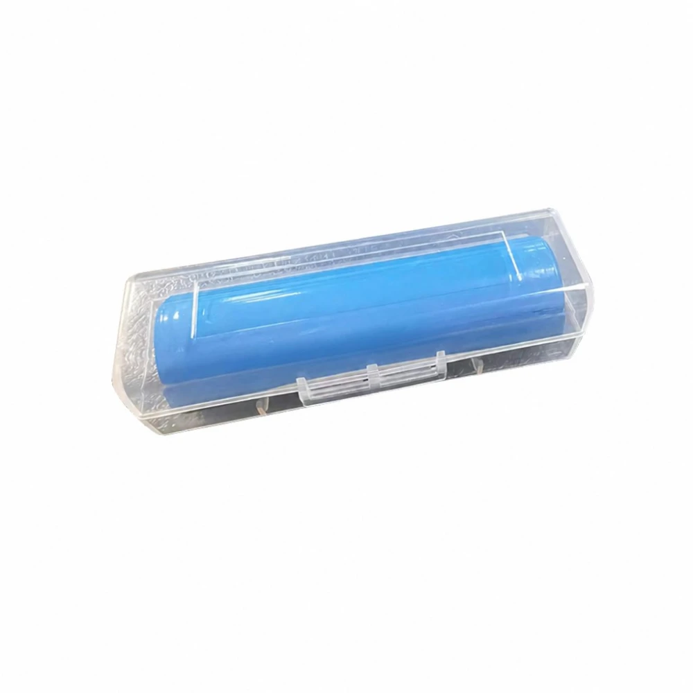 Caja Portabaterías 1× 18650 Plástico Transparente Antipolvo Protección Individual