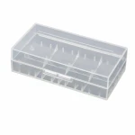 Caja Soporte Portabaterías 2× 20700 21700 Plástico Transparente Almacenamiento