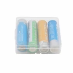 Caja Soporte Portabaterías 4× 18650 Plástico Transparente Almacenamiento Protección