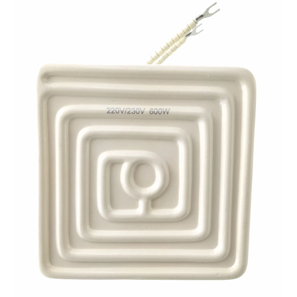 Calentador IR cerámico 12x12cm 600w blanco para estaciones de soldadura Mlink