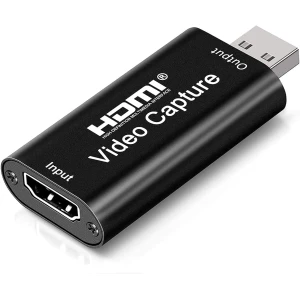 Capturadora de video HDMI USB 1080P para streaming, juegos y videoconferencias