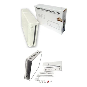 Carcasa Completa Nintendo Wii Blanca con Botones y Tornillos para Reparación