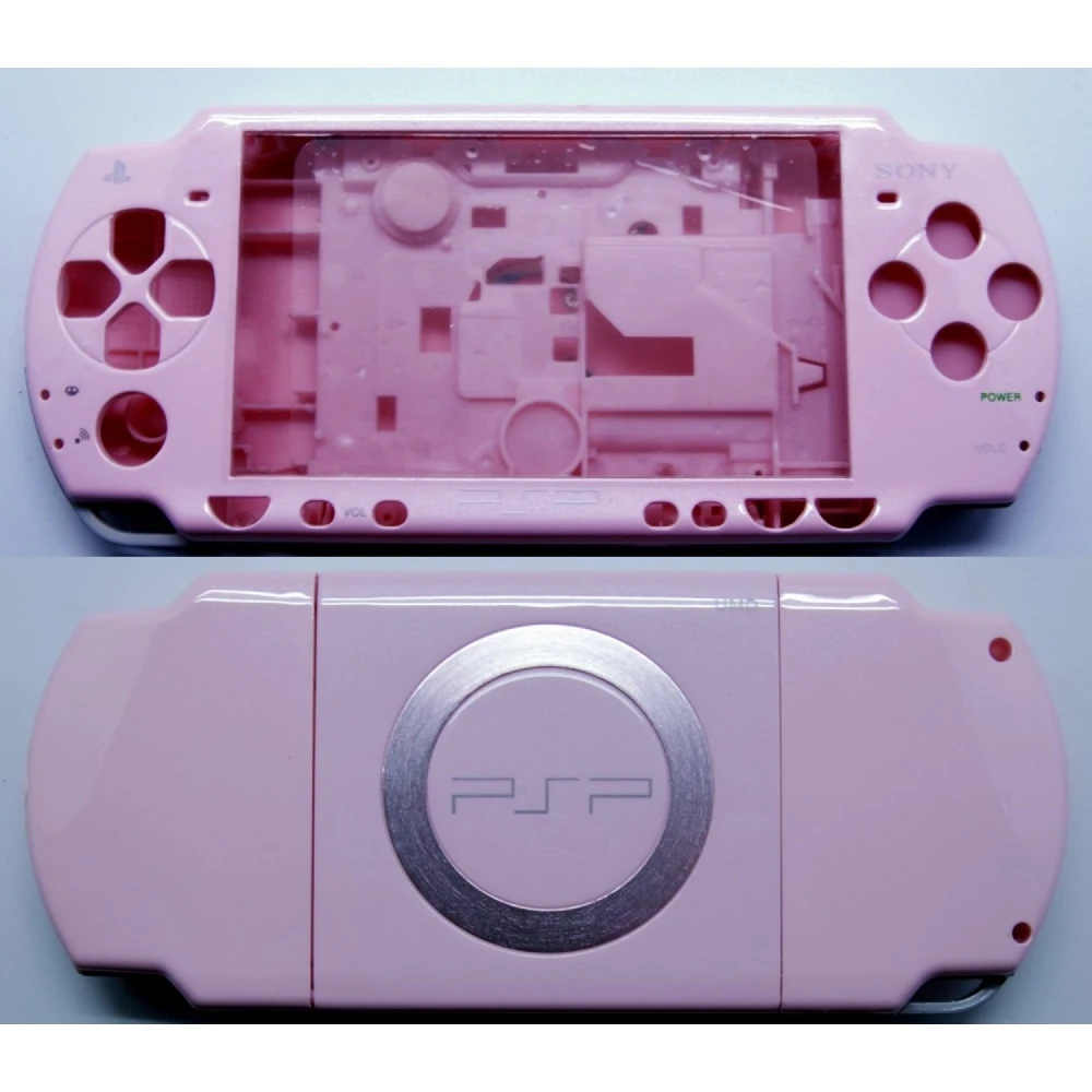 Carcasa completa PSP 2000 rosa con botones para PSP Slim