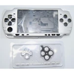 Carcasa completa PSP 2000 slim plata con botones incluidos para reparación