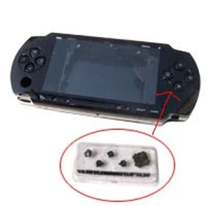 Carcasa completa PSP negra con botones para reparación y reemplazo