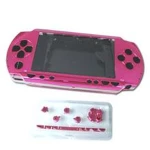 Carcasa completa PSP rosa con botones para reparación y personalización