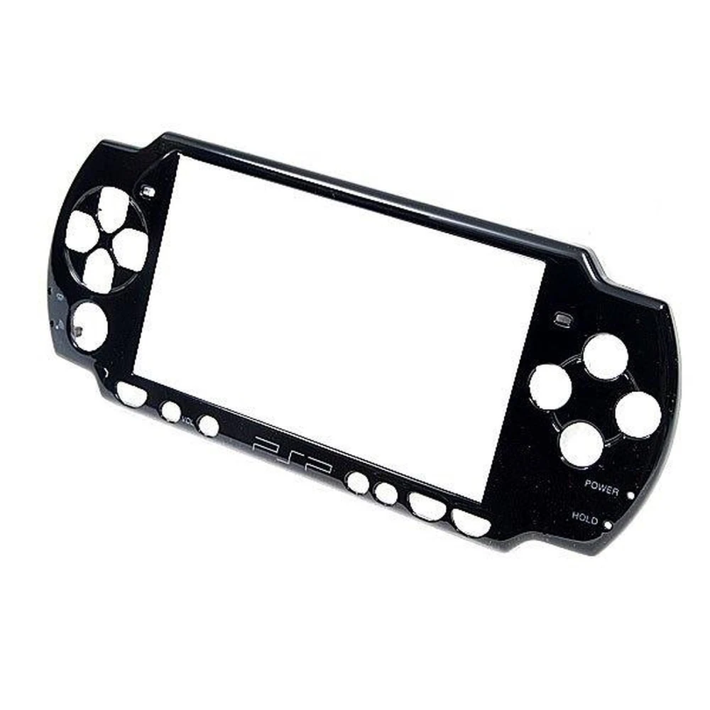 Carcasa frontal PSP2000 slim negra - repuesto original para reparación