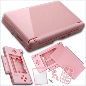 Carcasa recambio Nintendo DS Lite rosa para sustitución completa y personalización