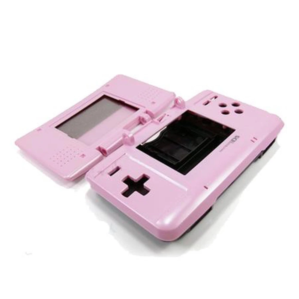 Carcasa recambio Nintendo DS rosa para reparación y reemplazo