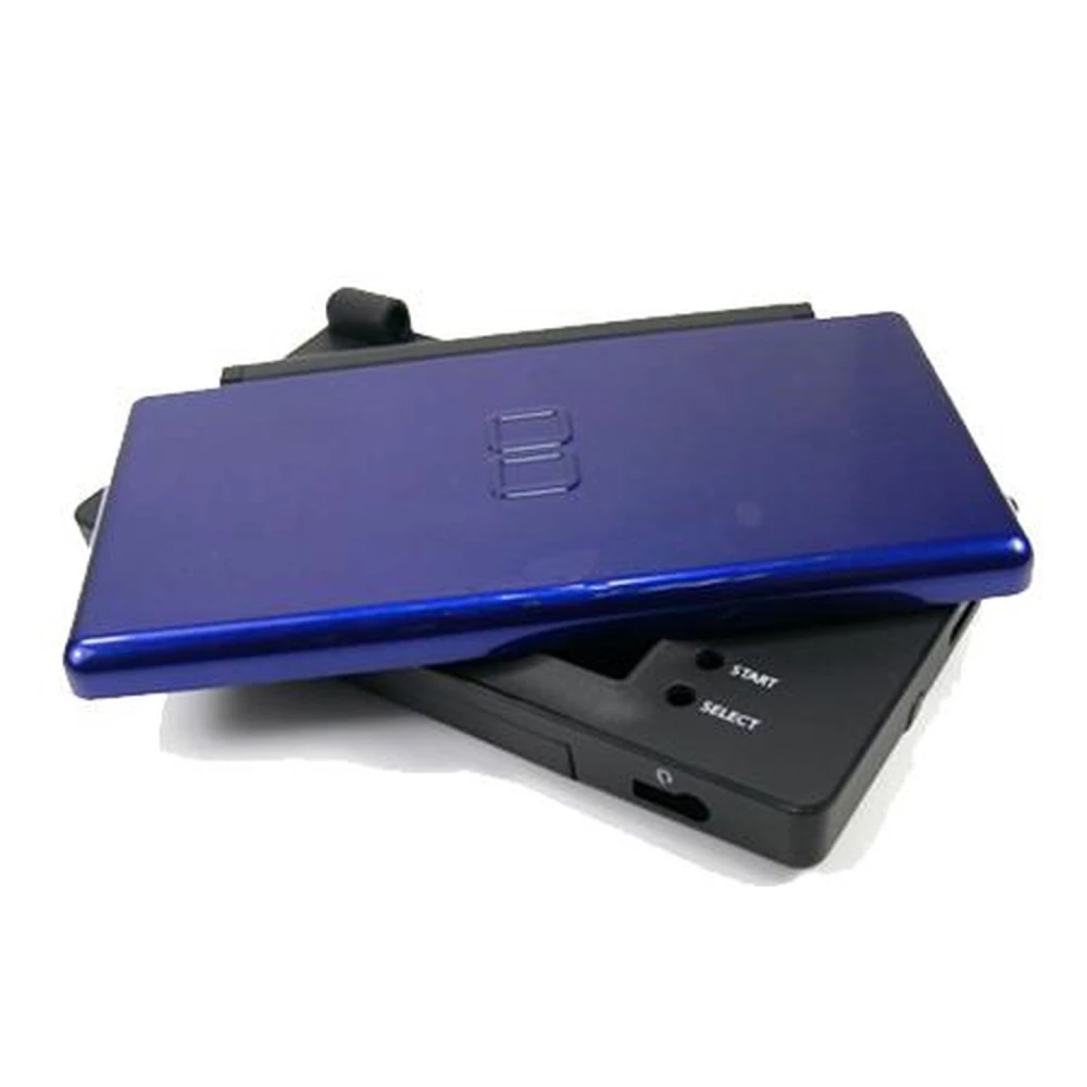 Carcasa recambio para Nintendo DS Lite (NEGRO-AZUL) con kit completo