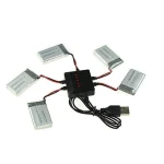 Cargador USB para 5 baterías simultáneas del quadcoptero Syma X5C y modelos compatibles