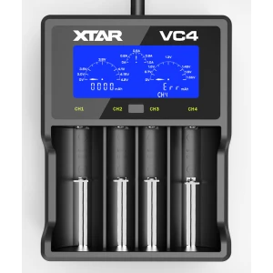 Cargador XTAR VC4 universal para batería Li-Ion con pantalla LCD innovadora