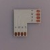 Placa adaptadora do conector do acoplador tipo-L para 5050 10mm 2Pinos RGB para fita LED