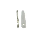 Conector Banana 4mm Blanco BP4526 para Cables Personalizados Satkit